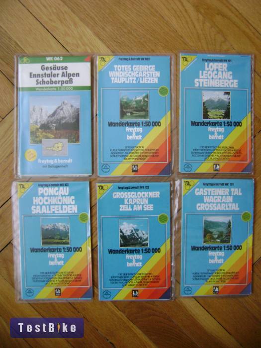 freytag&berndt turistatérkép gyűjtemény