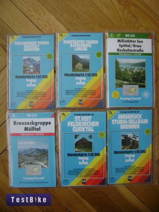 freytag&berndt turistatérkép gyűjtemény