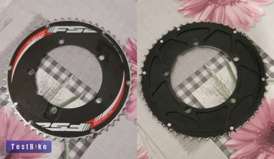 FSA Carbon Pro alu-karbon lánctányér 54t, 130BCD. 