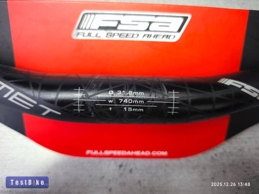 FSA Comet kormány - 31.8mm/740mm/15mm - új állapotú!