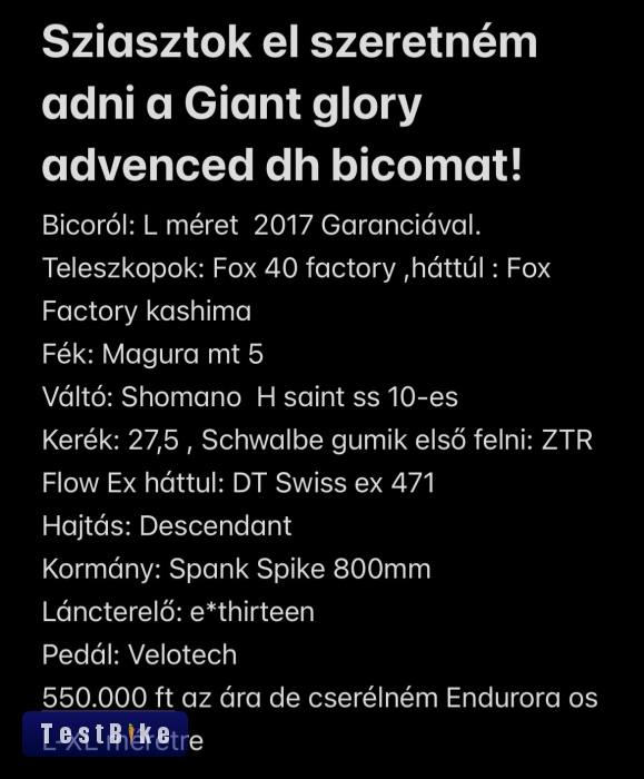 Gaint Glory Advanced DH