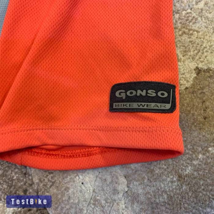 Gonso férfi XL-es mez halvány piros/szürke