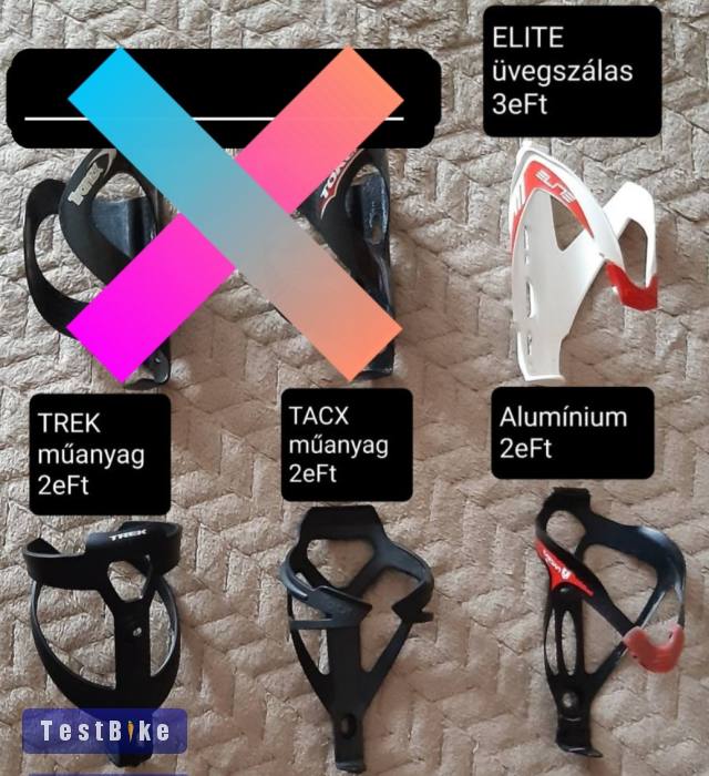Használt, jó állapotú kerékpár kulacstartók. 