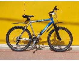 Használt 26"-os Altrix Mistral MTB kerékpár, kék-ezüst