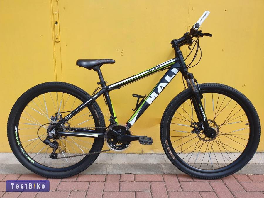 Használt 26"-os Mali Piton alu MTB kerékpár, fekete-zöld