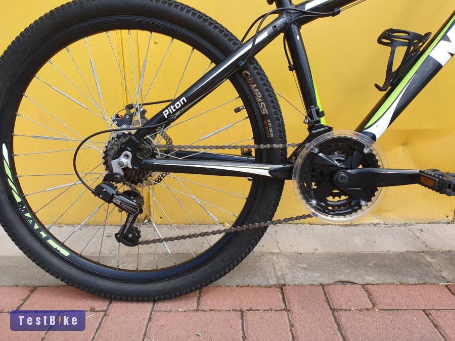 Használt 26"-os Mali Piton alu MTB kerékpár, fekete-zöld