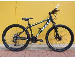Használt 26"-os Mali Piton alu MTB kerékpár, fekete-zöld