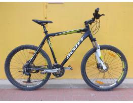 Használt 26"-os Scott Aspect MTB kerékpár, fekete-zöld