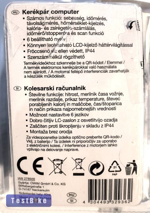 Használt Crivit  Bike Computer