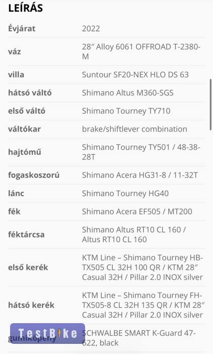Használt KTM Life Track női eladó