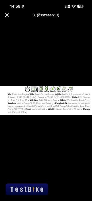 Használt Merida Ride 200 eladó