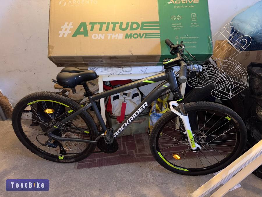 Használt MTB Rockrider ST 520 V2 - szürke/sárga eladó