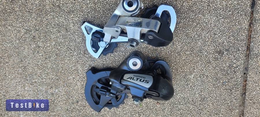 Használt Shimano Altus és Alivio hátsó váltók.