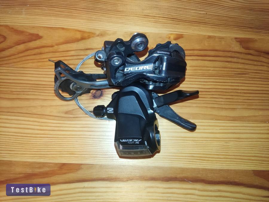 Használt Shimano Deore RD M592 hátsó váltó váltókarral