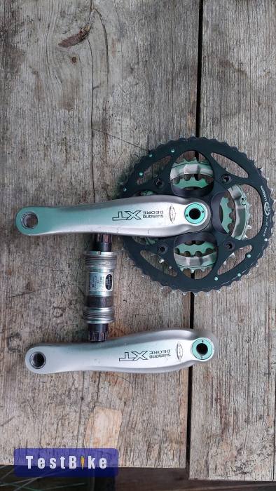 Használt Shimano Deore XT hajtómű eladó