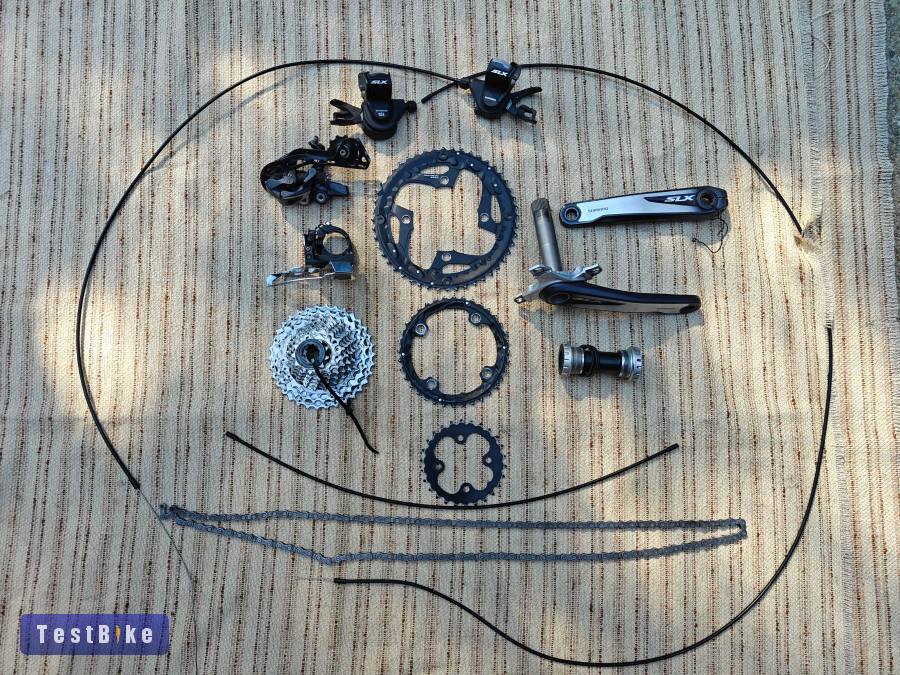 Használt Shimano SLX-LX 3x10-es hajtás és váltás eladó