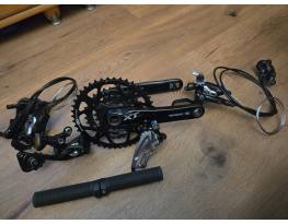 Használt Shimano Xt szett (posta az árban) 