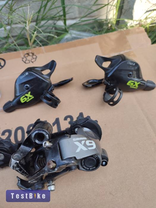Használt Sram X9 2x10 váltókarok és hátsó váltó 