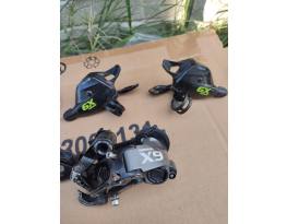 Használt Sram X9 2x10 váltókarok és hátsó váltó