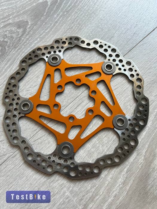 Hope Floating Rotor - 6-Bolt - narancs 160 mm