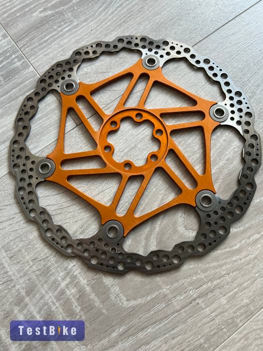 Hope Floating Rotor - 6-Bolt - narancs 203 mm