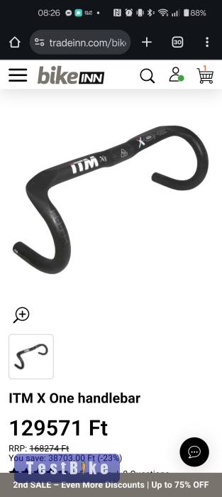 ITM x-one 400mm karbon kormány