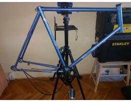  Kék országúti verseny kerékpár bicikli váz acél 62cm +Kieg