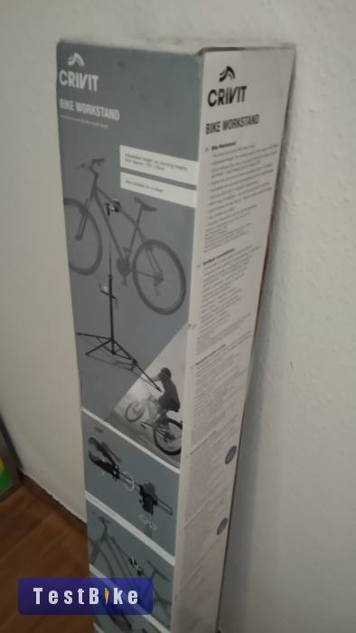 Kerékpár szerelő állvány vadonatúj dobozában Crivit 