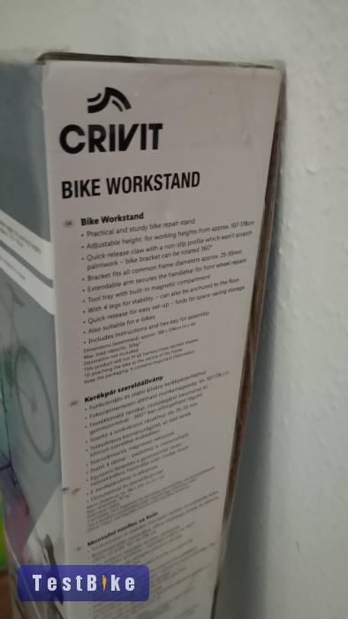 Kerékpár szerelő állvány vadonatúj dobozában Crivit 