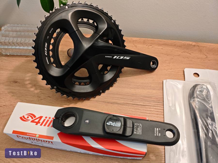Kiváló állapotú Shimano 105 hajtómű 4iiii wattmérővel 