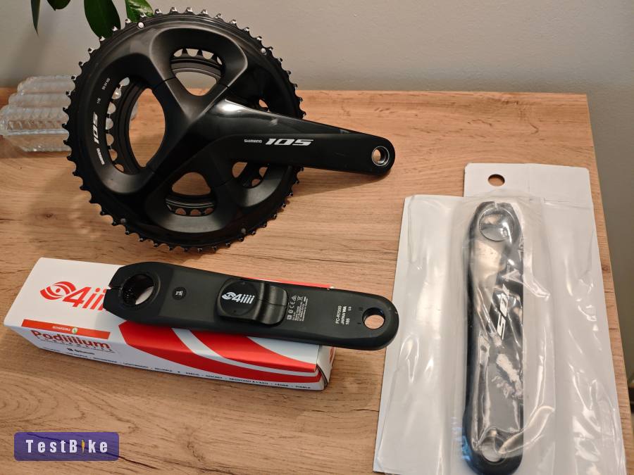 Kiváló állapotú Shimano 105 hajtómű 4iiii wattmérővel 