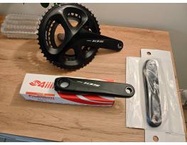 Kiváló állapotú Shimano 105 hajtómű 165mm 4iiii wattmérővel 