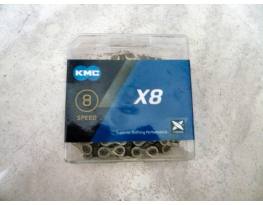 KMC X8 szürke/ezüst lánc eladó