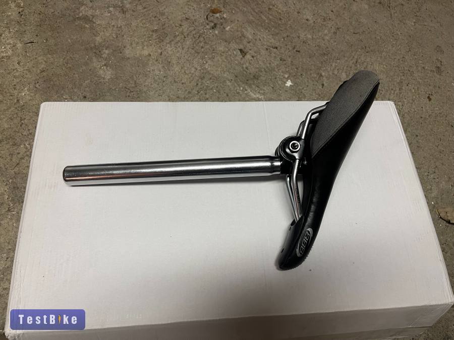 Krómozott acél nyeregcső 25,4x300mm + nyereg bilinccsel