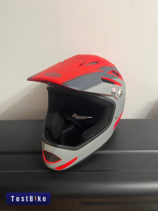 L - Bell Sanction Fullface sisak – piros/szürke