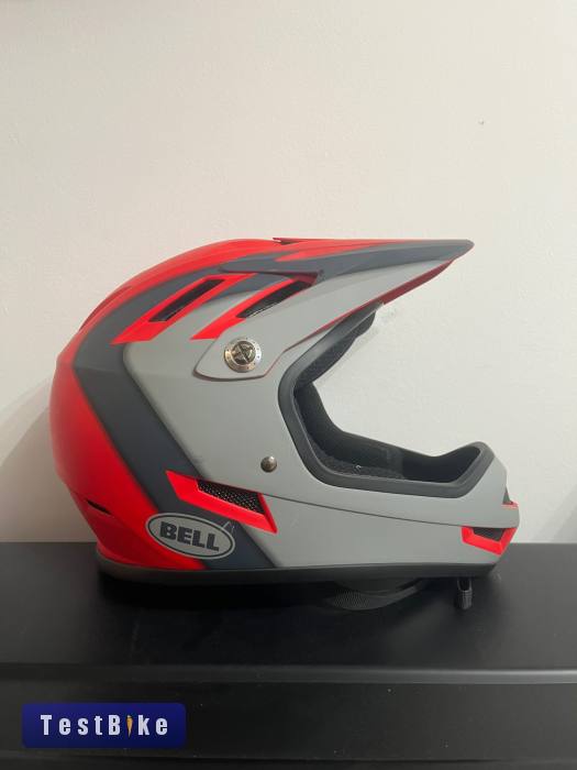 L - Bell Sanction Fullface sisak – piros/szürke