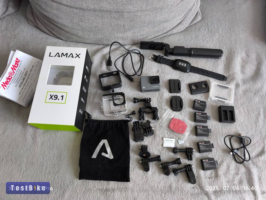 Lamax X9.1 4K akciókamera – képstabilizátoros, új állapotban