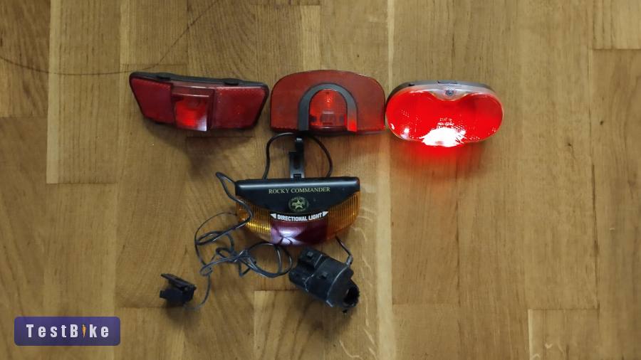 Ledes kerékpár hátsó lámpák 4 db egyben eladók 