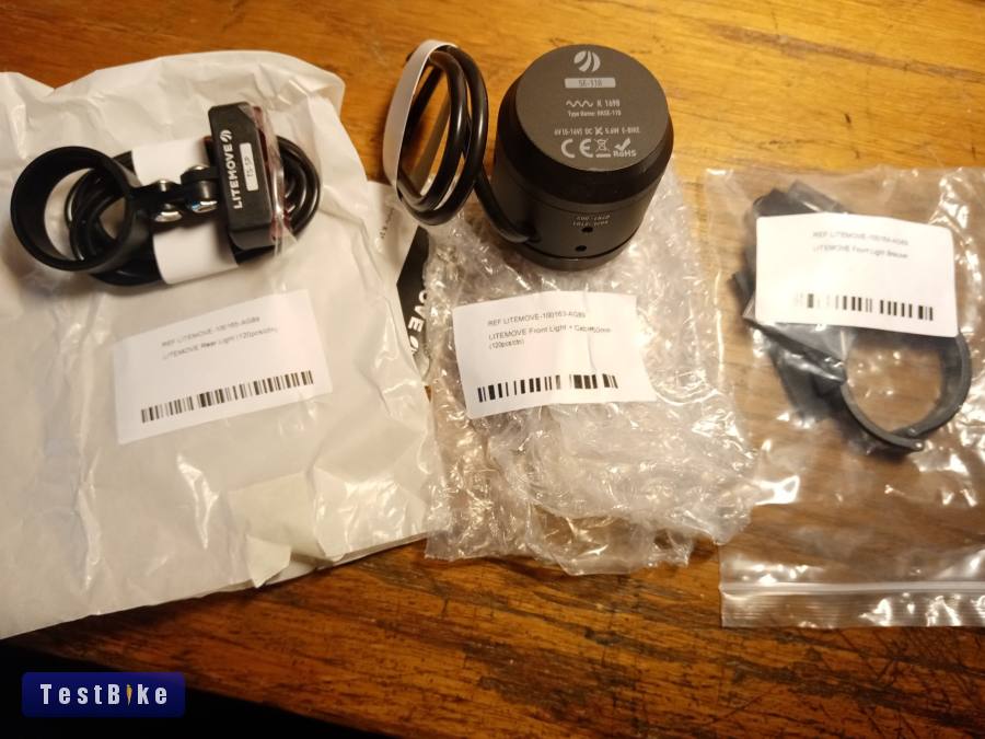 Új Litemove SE-110 E-Bike első+ hátsó lámpa 