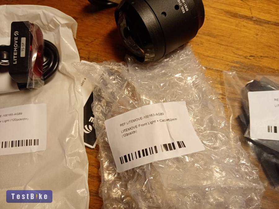 Új Litemove SE-110 E-Bike első+ hátsó lámpa 