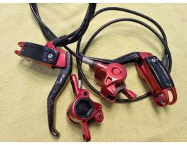 Magura Marta SL Red hydraulic disc brakes - carbon levers el