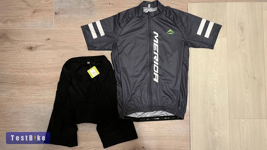 Merida kerékpáros mez, felső + nadrág M-L, új