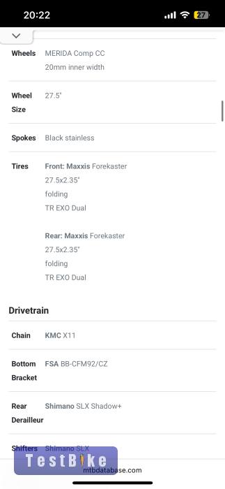 Merida One-Forty 400 27,5”