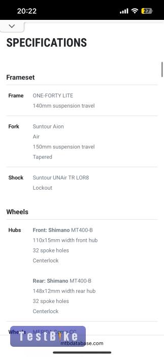 Merida One-Forty 400 27,5”