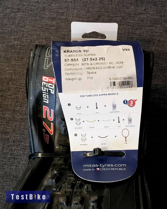 Új! Mitas Kratos Tubeless Supra Textra 27,5x2,25 (650B)