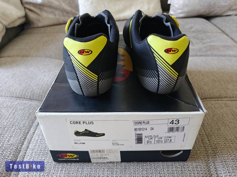 Northwave Core Plus országúti cipő fekete/fluo sárga 43eladó