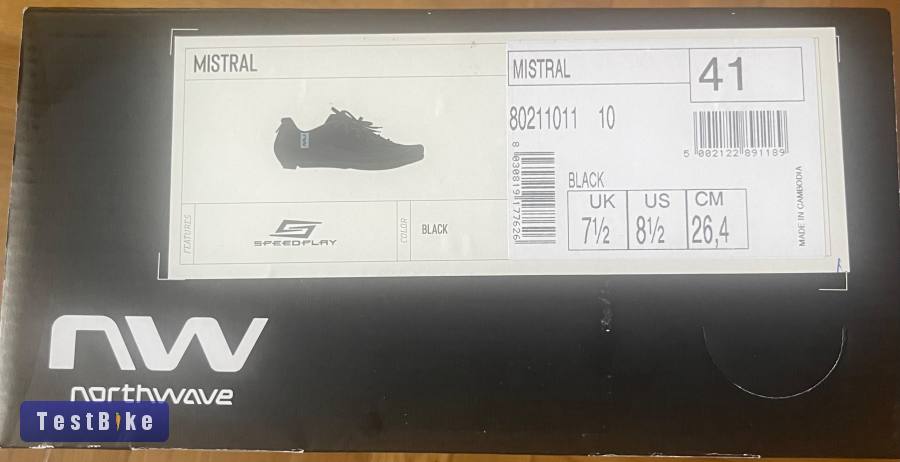 Új Northwave Mistral kerékpáros cipő 41