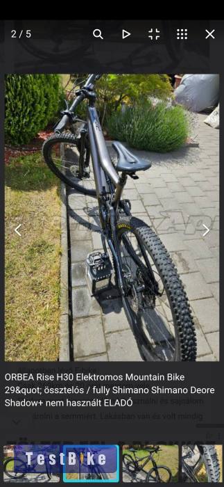 Orbea Rise H30 Elektromos Mountain Bike 29" össztelós / full
