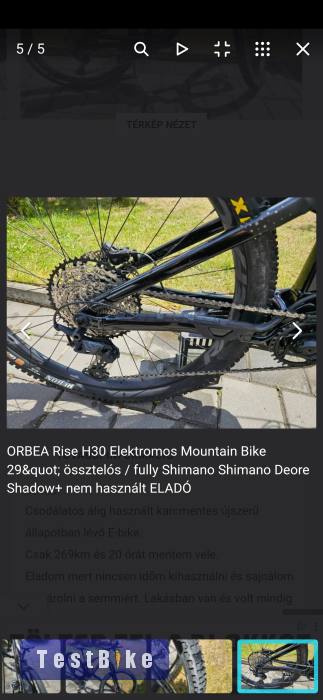 Orbea Rise H30 Elektromos Mountain Bike 29" össztelós / full