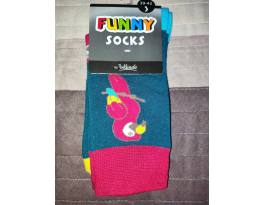 Papagájos zokni új felnőtt méret hosszú szárú